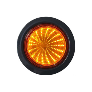 GF-6629 4-inch Round LED 3D Tunnel effect Truck Lorry Brake Lights Stop Turn Tail Lamp Turn Signal St
